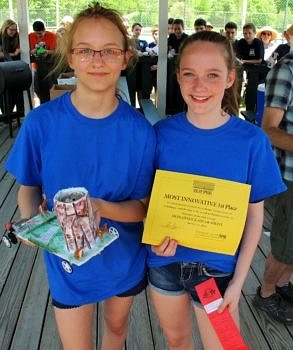 Katherine Craig & Avery Beard of South Meadow School, winners of the 