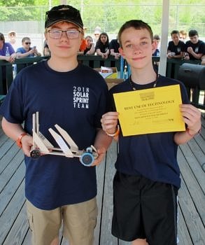 Sullivan Gray & Aidan Cavanaugh of Saint Joseph Regional School, winners of the 
