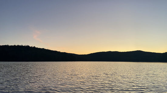 A summer evening on Spoonwood Pond. (photo © Michael New)