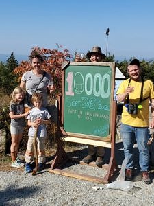 Hawk watchers celebrate the 10000th raptor of the season