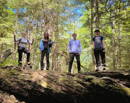 Left to right: KSC interns Maya Carey, Grace Todd-Rogers, Keith O'Donnell, and Parker Root (photo © Brett Amy Thelen)