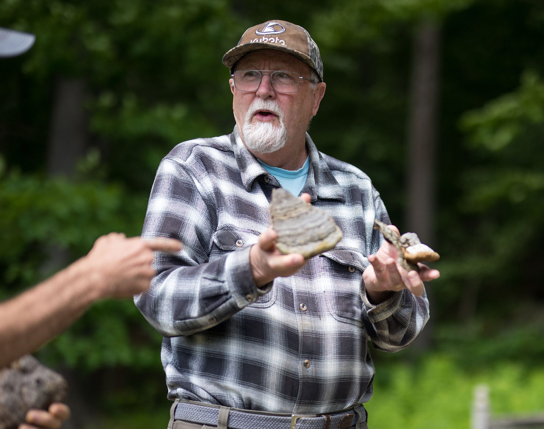 George Caughey on a mushroom walk (photo © Ben Conant)