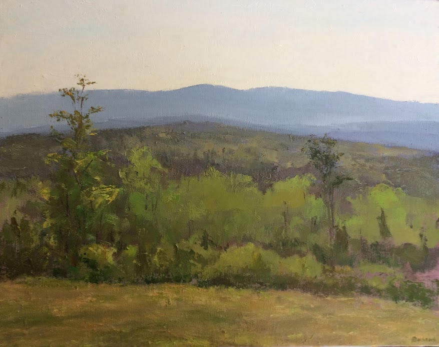 A painting of Pack Monadnock by Evelien Bachrach-Seeger
