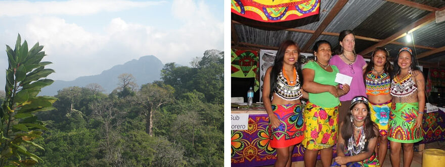 Wounaan dancers and land (photos courtesy of Native Future)