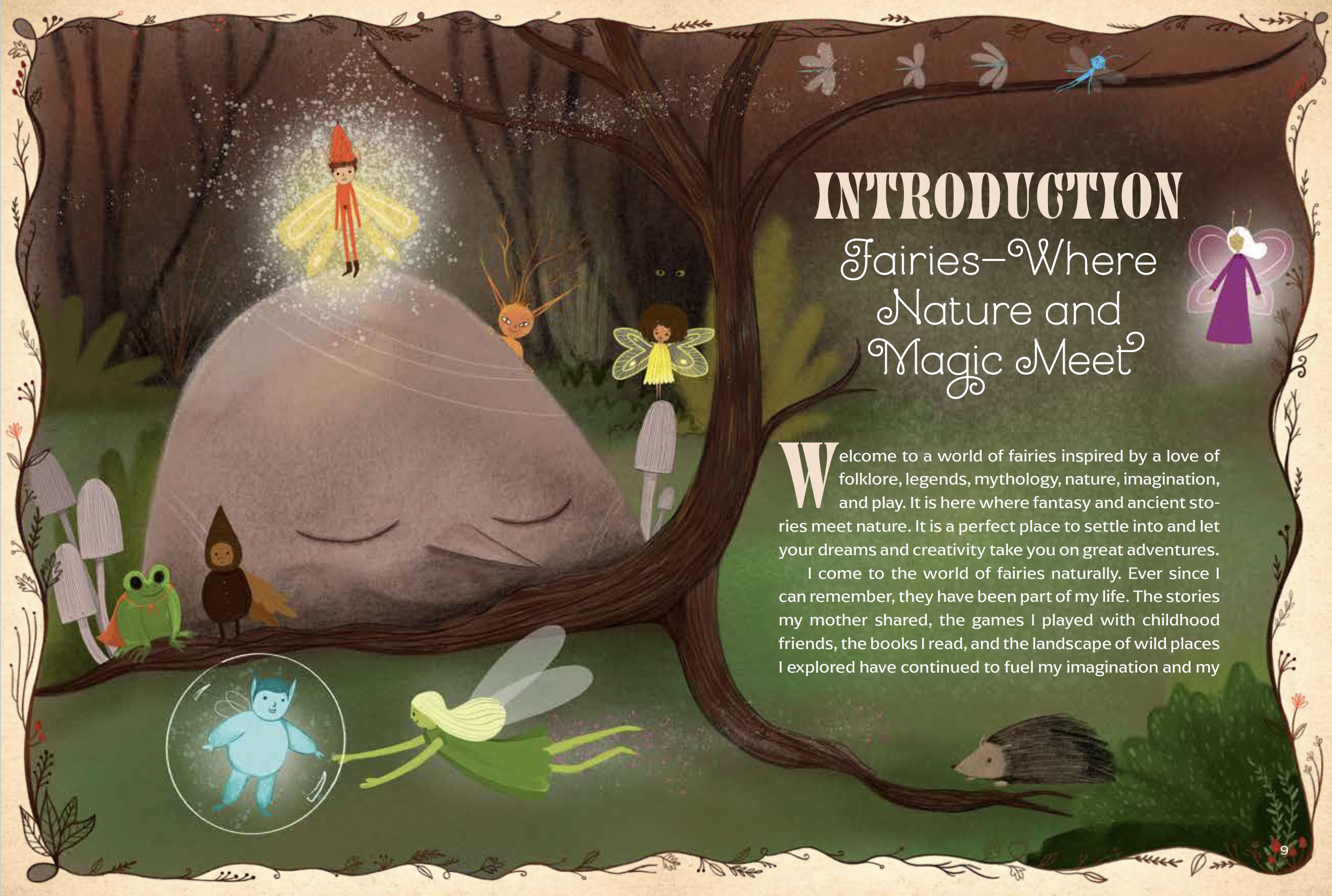 Interior pages from The Book of Fairies by Susie Spikol