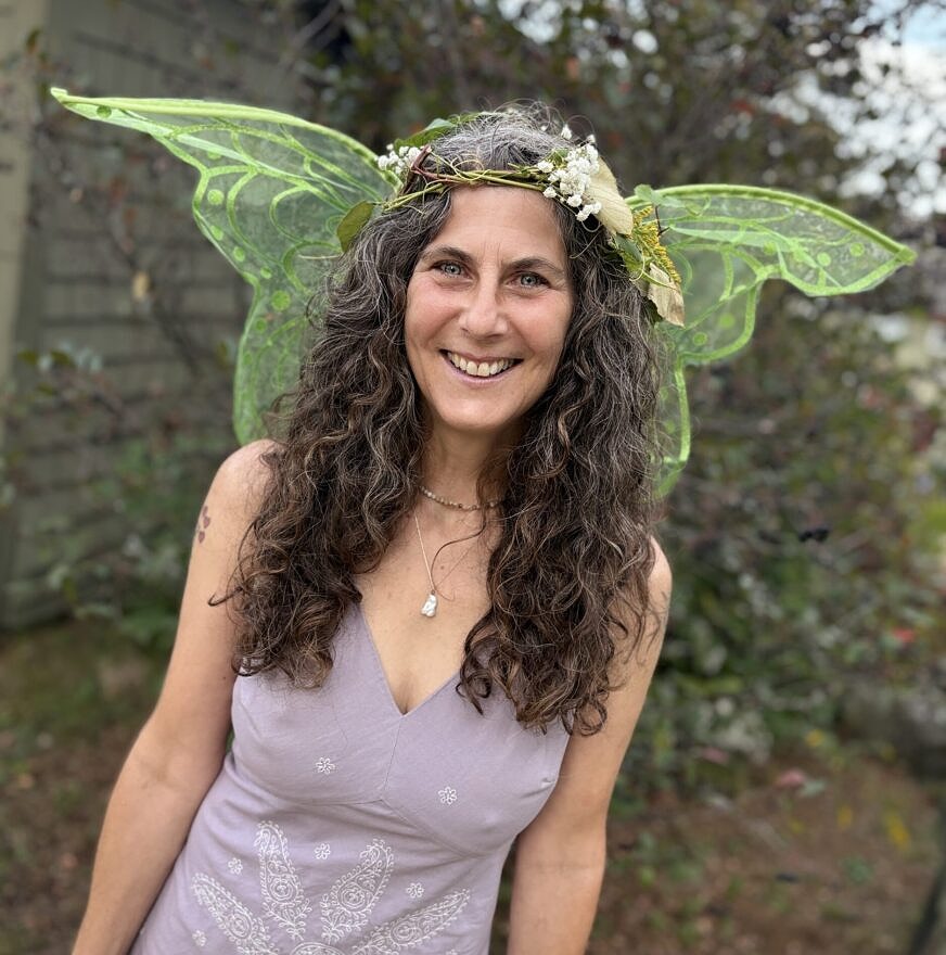 Susie Spikol dressed as a fairy (photo © Michelle Aldredge)