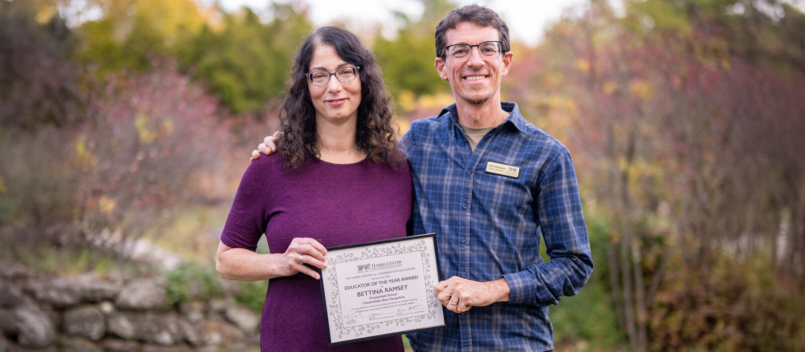 Some of Tina Ramsey's classroom projects on display at the 2025 Annual Meeting (photo © Ben Conant)