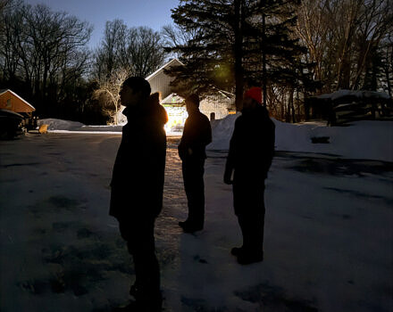 Pre-dawn owling before the 2026 Super Bowl of Birding. (photo © Phil Brown)