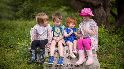 Babies in Backpacks and Toddlers in Tow at Fremont Field (photo © Ben Conant)