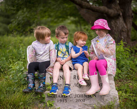 Babies in Backpacks and Toddlers in Tow at Fremont Field (photo © Ben Conant)