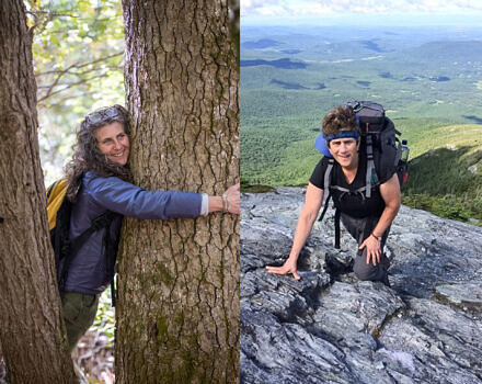 Cousins Susie Spikol and Deborah Lee Luskin (photos © Ben Conant & courtesy photo)