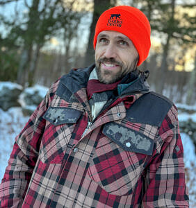 Harris Center Blaze Orange Beanie (photo © Michelle Aldredge)