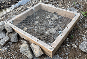 A turtle nest protector. (photo © Turtles Kingston, Ontario, Canada)