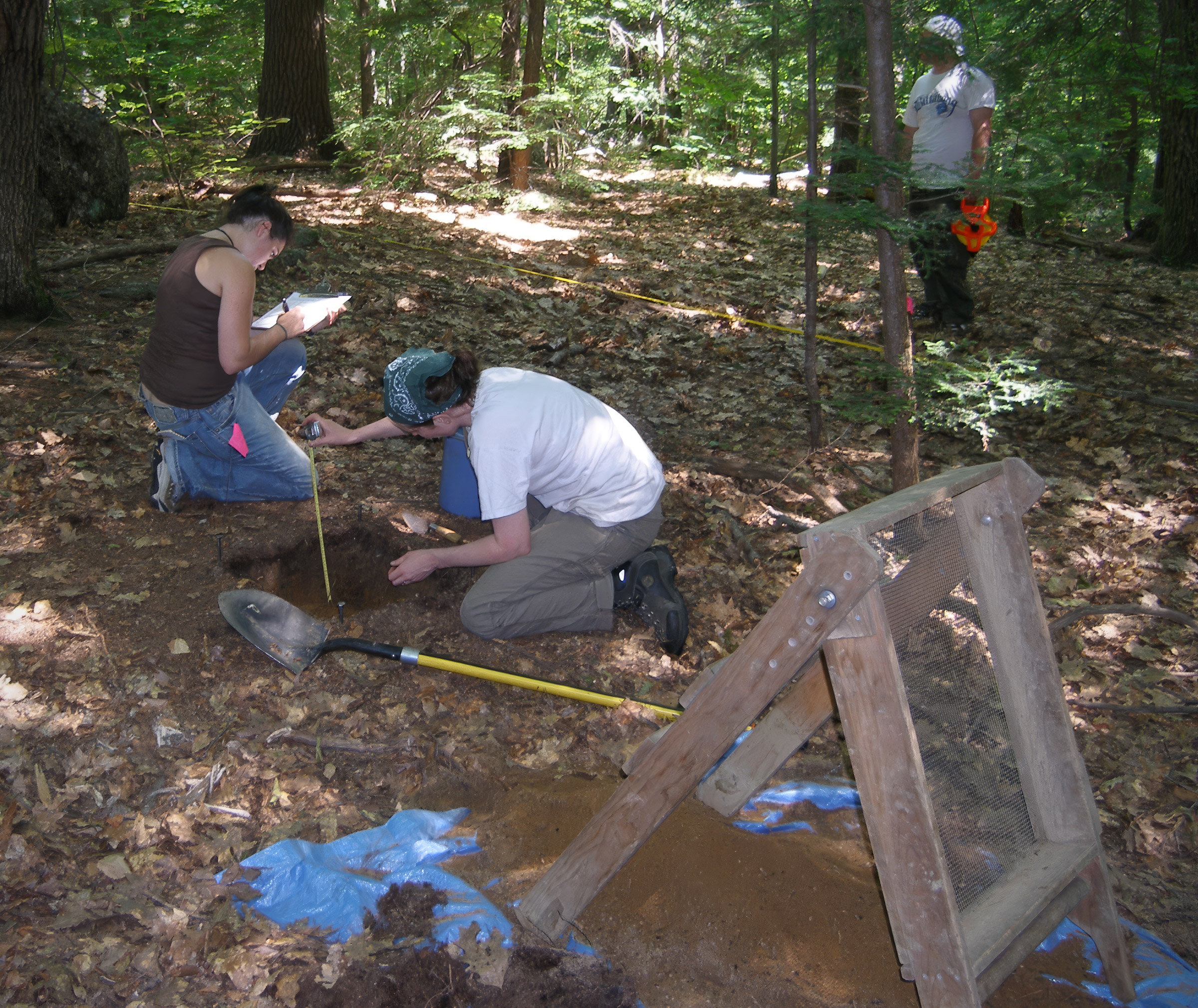 A dig site in the Monadnock Region (photo by Robert Goodby)
