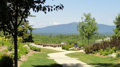 Cathedral of the Pines and Mount Monadnock (photo © Wikimedia)