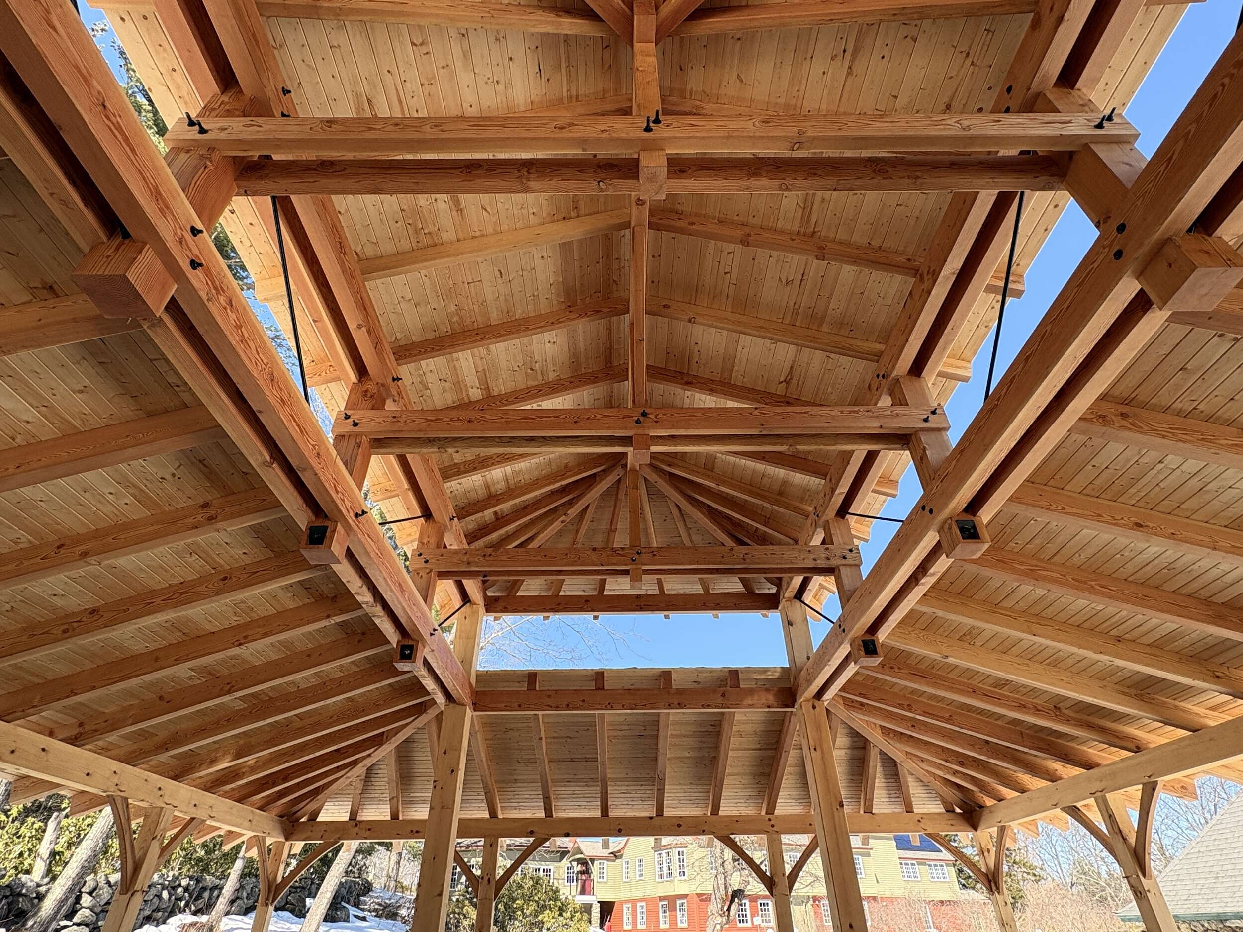 The interior of the Open Lodge (photo © Michelle Aldredge)