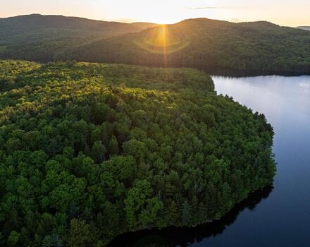 Lake Nubanusit and the Nelson Highlands (photo © Society for the Protection of New Hampshire Forests)