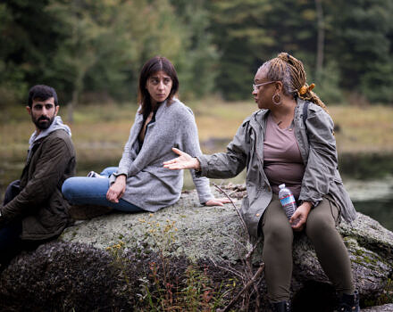 JerriAnne Boggis tells the story of Jack's Pond (photo © Ben Conant)