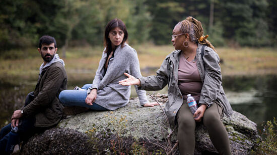 JerriAnne Boggis tells the story of Jack's Pond (photo © Ben Conant)