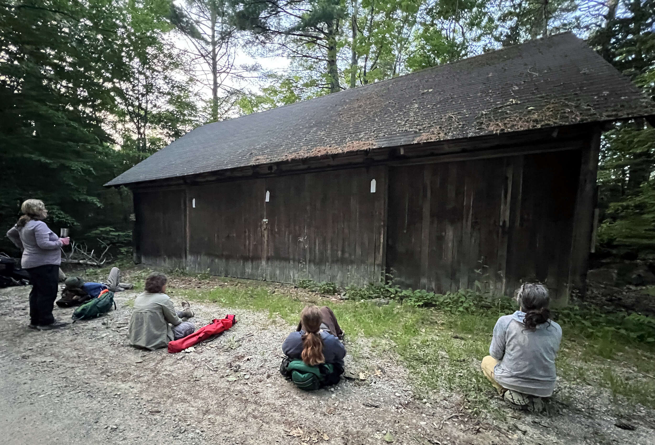 KSC interns count bats at Willard Pond, summer 2026. (photo © Brett Thelen)