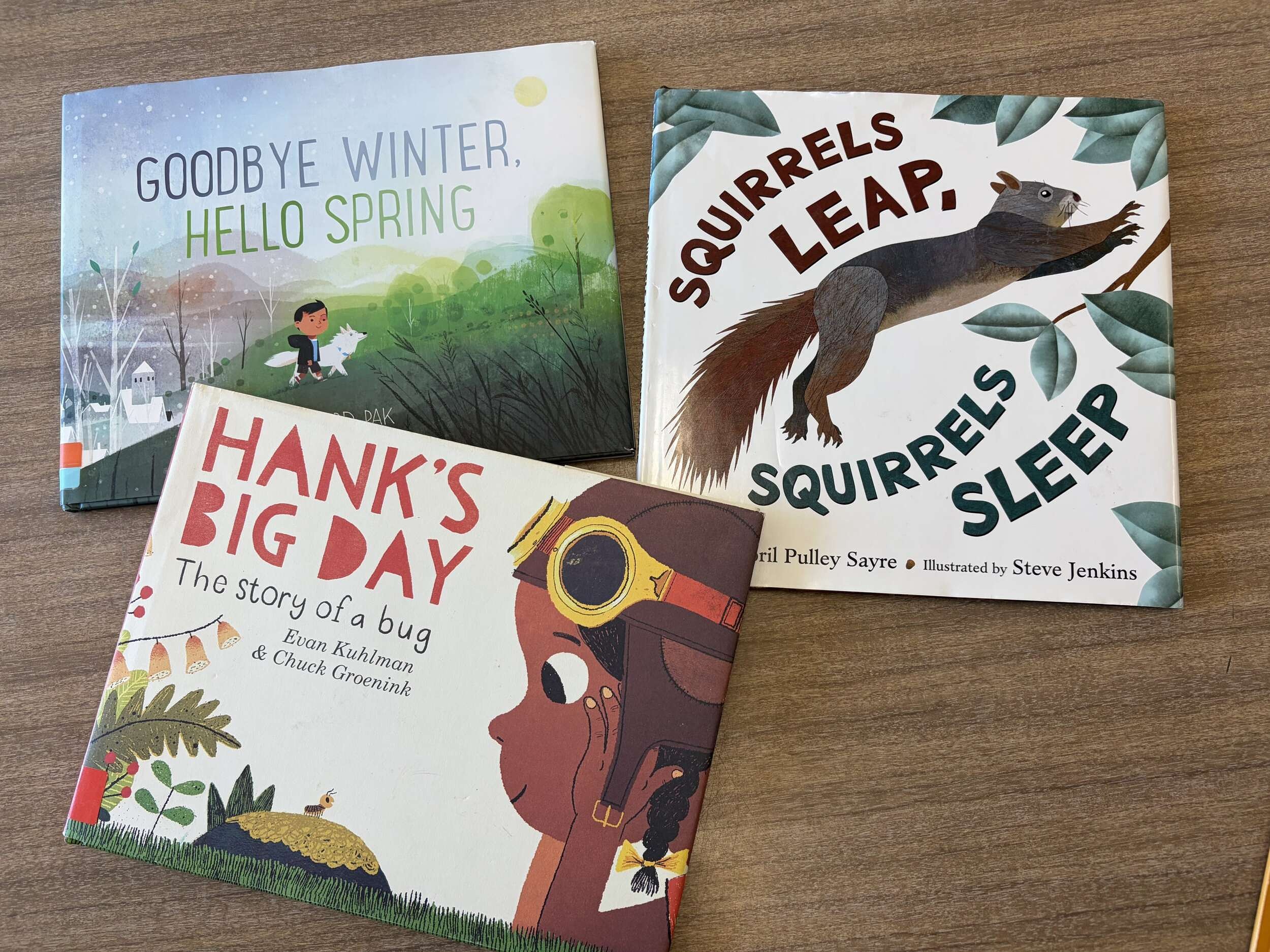 Books from the professional development workshop Connecting Children’s Literature to Nature Studies (photo © Jenna Spear)