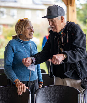 Eleanor Briggs and former Director Meade Cadot (photo © Ben Conant)
